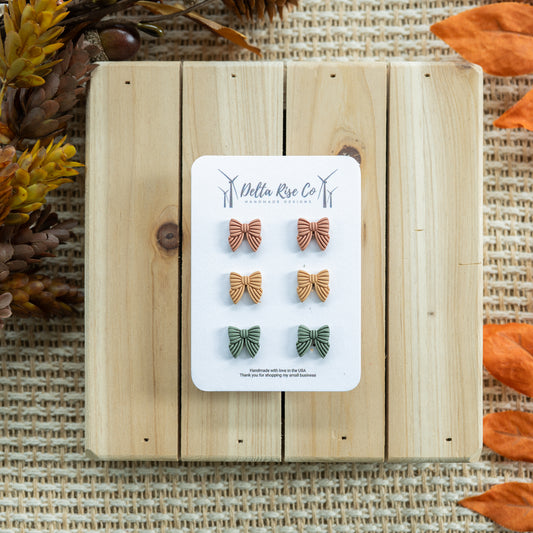 Fall Bow Stud Pack
