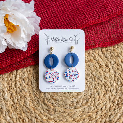 Red White and Blue Terrazzo
