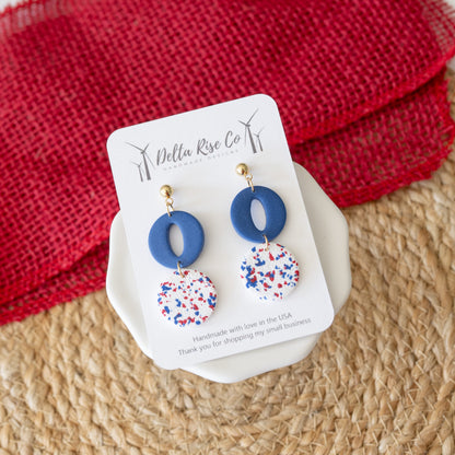 Red White and Blue Terrazzo