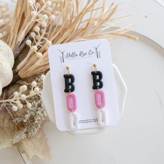 Black, Pink & White BOO