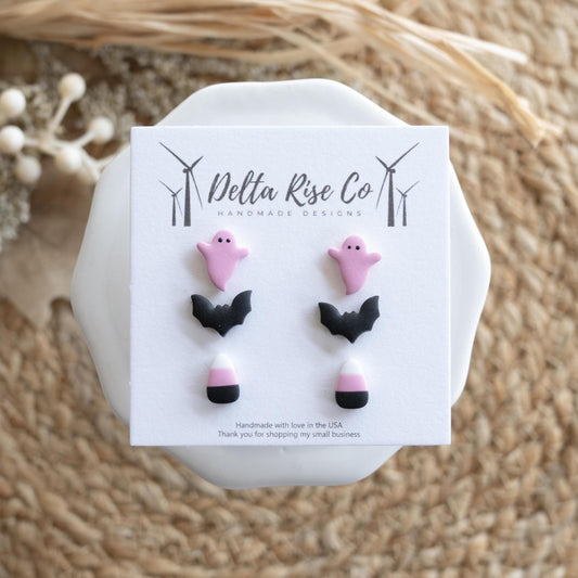 Pink Halloween Stud Pack