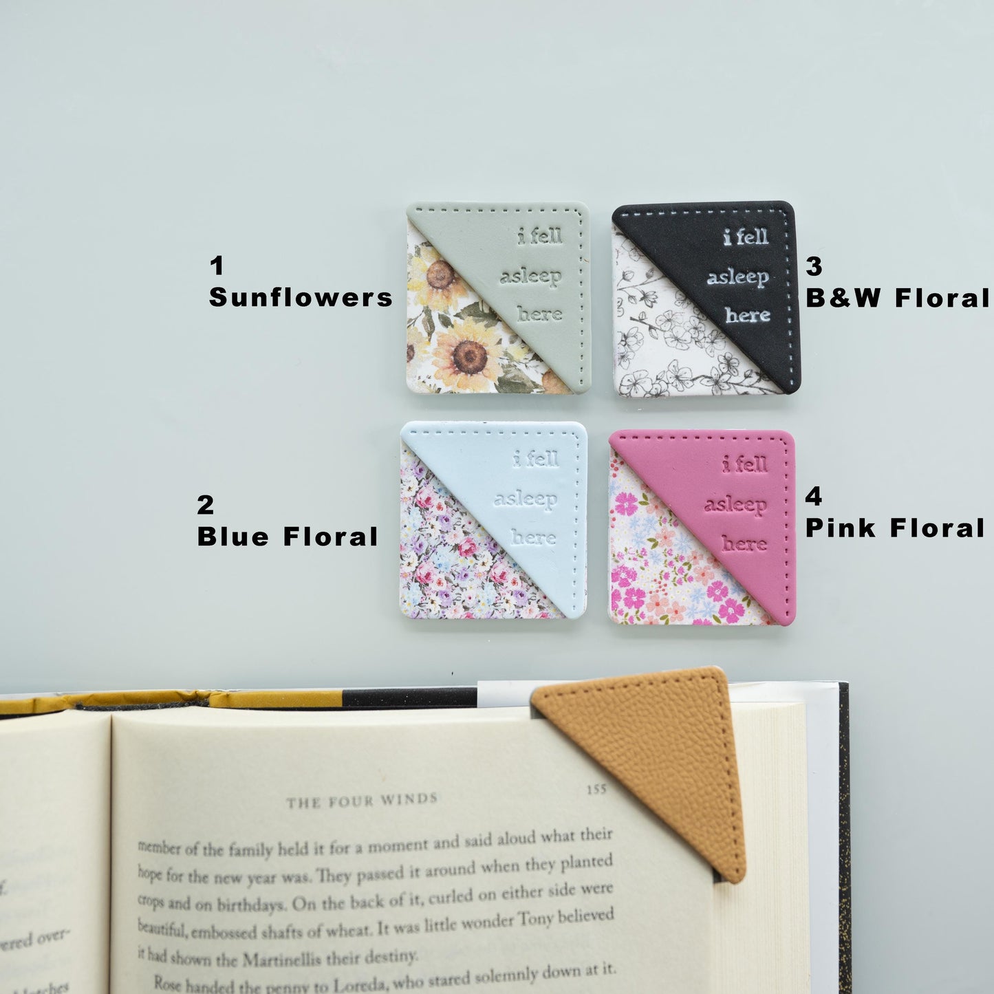 Clay Corner Bookmark - Floral Themed