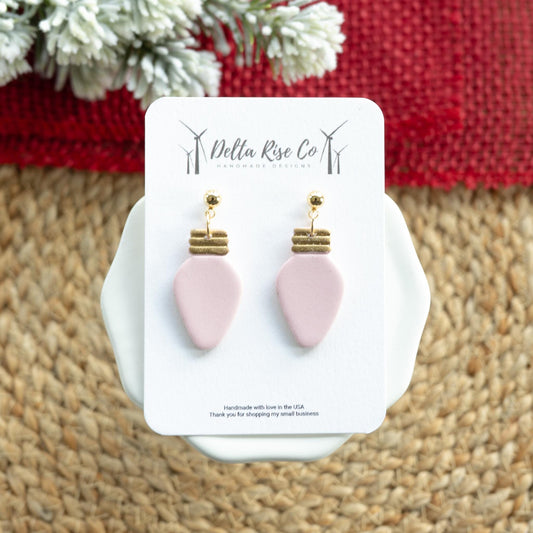 Pink Christmas Light Bulb