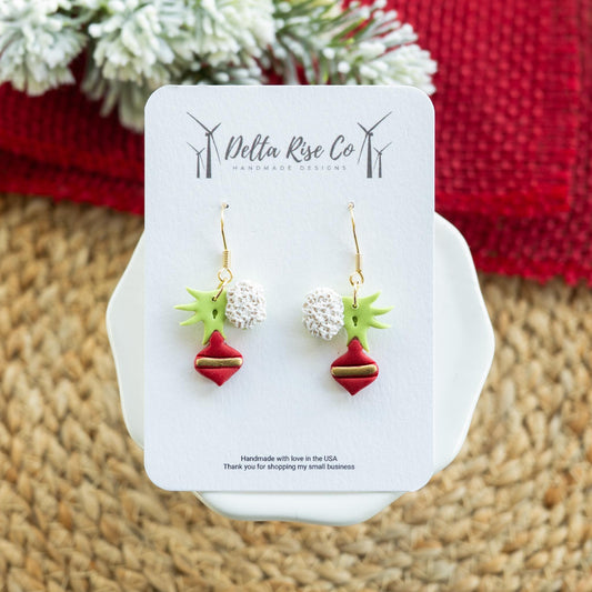 Grinch Hand Holding Ornament