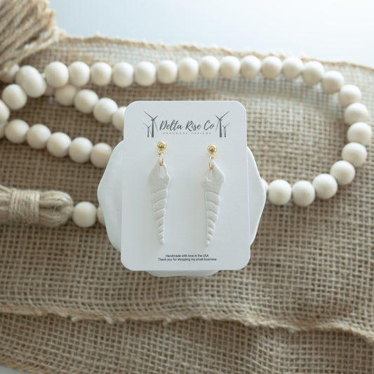 Pearl White Long Shell
