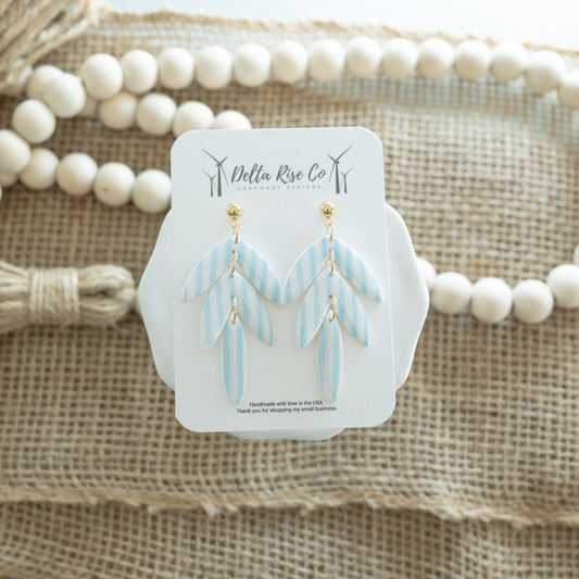 Coastal Stripe Triple Dangle